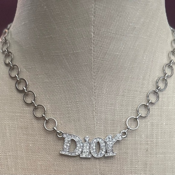 Designer Inspired Rhinestone Necklace - Picture 1 of 10